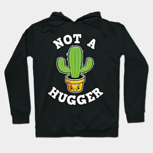 Funny Not A Hugger Introvert Cactus Quote Gift Hoodie